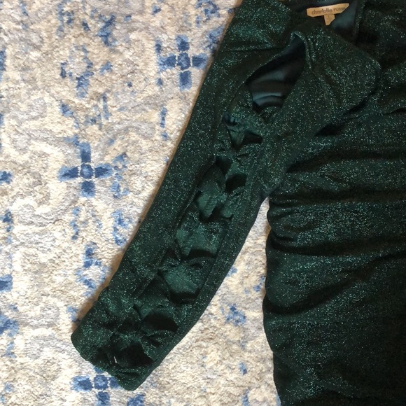 Green sparkly party dress - Picture 2 of 6